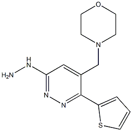 6-(2-Thienyl)-3-hydrazino-5-[morpholinomethyl]pyridazine