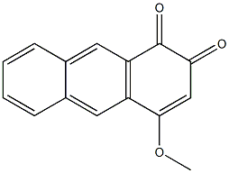 4-Methoxy-1,2-anthraquinone Struktur
