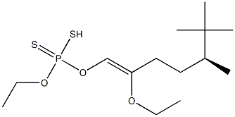Dithiophosphoric acid O,O-diethyl S-(5-tert-butyl-2-oxohexyl) ester,,结构式
