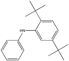 2,5-ジ-tert-ブチルフェニルフェニルアミン 化学構造式