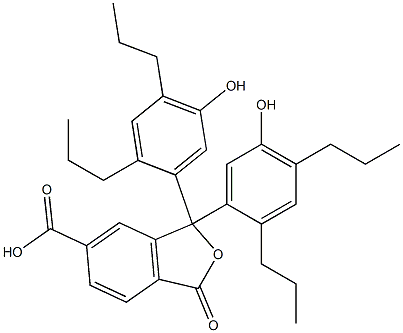 1,3-Dihydro-1,1-bis(5-hydroxy-2,4-dipropylphenyl)-3-oxoisobenzofuran-6-carboxylic acid