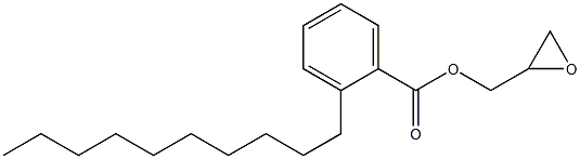 2-Decylbenzoic acid glycidyl ester Struktur