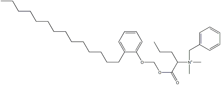 N,N-Dimethyl-N-benzyl-N-[1-[[(2-tetradecylphenyloxy)methyl]oxycarbonyl]butyl]aminium