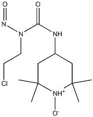 2,2,6,6-Tetramethyl-4-[3-(2-chloroethyl)-3-nitrosoureido]piperidine 1-oxide 结构式