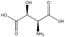 (2S,3S)-2-Hydroxy-3-aminosuccinic acid Struktur