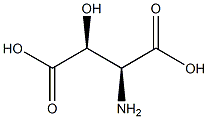 (3S)-3-ヒドロキシ-L-アスパラギン酸 化学構造式