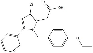 4-Chloro-1-(4-ethoxybenzyl)-2-(phenyl)-1H-imidazole-5-acetic acid Structure