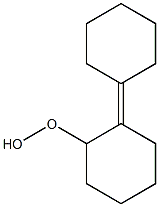 2-Cyclohexylidenecyclohexyl hydroperoxide Struktur