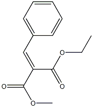 2-Benzylidenemalonic acid 1-methyl 3-ethyl ester Structure