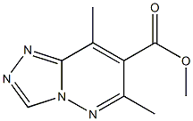 6,8-Dimethyl-1,2,4-triazolo[4,3-b]pyridazine-7-carboxylic acid methyl ester,,结构式