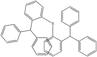 ジフェニルメチルフェニルスルフィド 化学構造式