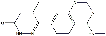 4,5-Dihydro-5-methyl-6-[(3,4-dihydro-4-(methylamino)quinazolin)-7-yl]pyridazin-3(2H)-one Struktur