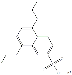 5,8-Dipropyl-2-naphthalenesulfonic acid potassium salt Struktur