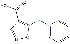 5-Benzylisoxazole-4-carboxylic acid 结构式