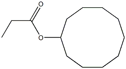 Propionic acid cyclodecyl ester Structure