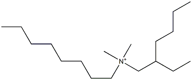 N-(2-Ethylhexyl)-N,N-dimethyl-1-octanaminium Structure