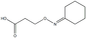 3-[Cyclohexylideneaminooxy]propionic acid Structure