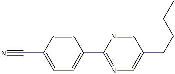 4-(5-Butyl-2-pyrimidinyl)benzenecarbonitrile,,结构式
