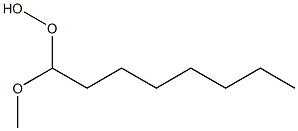 1-Methoxyoctyl hydroperoxide Struktur