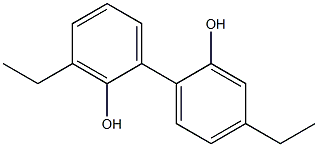 3,4'-Diethyl-1,1'-biphenyl-2,2'-diol Structure