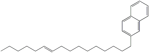 2-(10-Hexadecenyl)naphthalene,,结构式