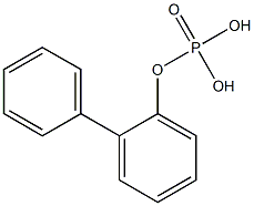 Phosphoric acid dihydrogen 2-biphenylyl ester Structure