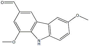 1,6-Dimethoxy-9H-carbazole-3-carbaldehyde,,结构式