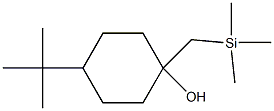 4-tert-Butyl-1-(trimethylsilylmethyl)cyclohexanol,,结构式