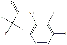 N-(2,3-ジヨードフェニル)トリフルオロアセトアミド 化学構造式