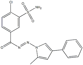 N-[2-Methyl-4-phenylpyrrolizino]-4-chloro-3-sulfamoylbenzamide