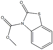 2,3-Dihydro-2-oxobenzothiazole-3-carboxylic acid methyl ester,,结构式