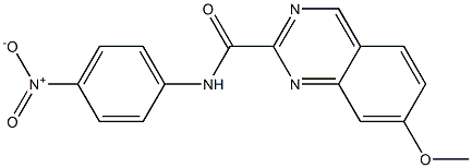 N-(4-Nitrophenyl)-7-methoxyquinazoline-2-carboxamide,,结构式