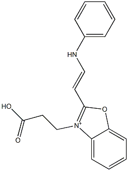 3-(2-Carboxyethyl)-2-(2-anilinoethenyl)benzoxazolium|