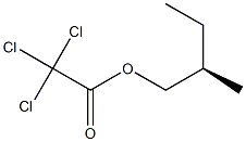 (-)-Trichloroacetic acid (R)-2-methylbutyl ester,,结构式