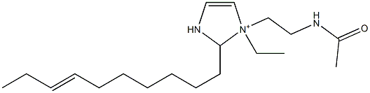 1-[2-(Acetylamino)ethyl]-2-(7-decenyl)-1-ethyl-4-imidazoline-1-ium,,结构式