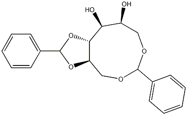 1-O,6-O:2-O,3-O-Dibenzylidene-L-glucitol Structure