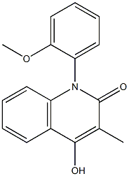 1-(2-Methoxyphenyl)-3-methyl-4-hydroxy-2(1H)-quinolone Struktur