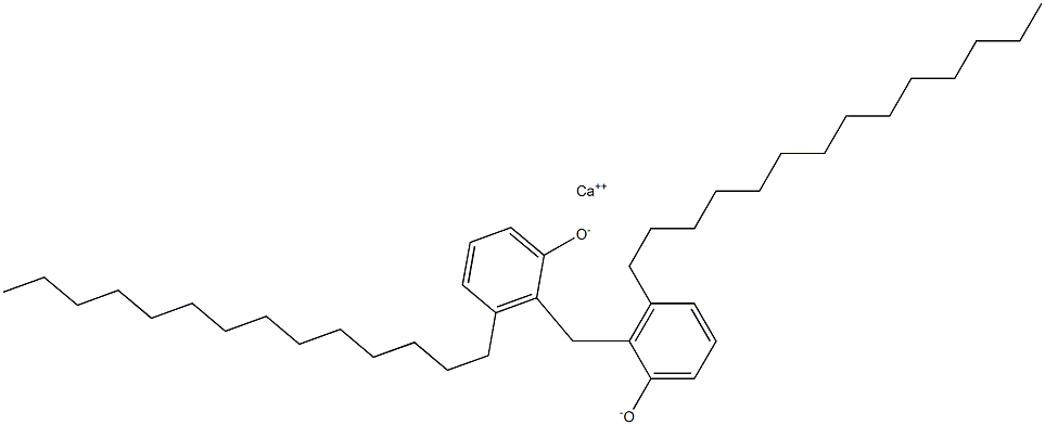 Calcium 2,2'-methylenebis(3-tetradecylphenoxide) Struktur