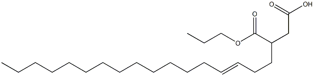 3-(3-ヘプタデセニル)こはく酸1-水素4-プロピル 化学構造式