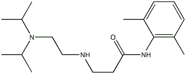 3-[[2-[Bis(1-methylethyl)amino]ethyl]amino]-N-(2,6-dimethylphenyl)propanamide Structure