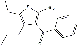 (2-Amino-5-ethyl-4-propyl-3-thienyl)phenylmethanone 结构式