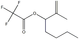 Trifluoroacetic acid 1-isopropenylpentyl ester Structure
