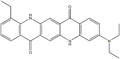 3-(Diethylamino)-11-ethyl-5,12-dihydroquino[2,3-b]acridine-7,14-dione Structure