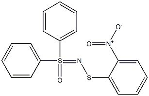 N-(2-Nitrophenylthio)-S,S-diphenylsulfoximine Struktur