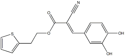 2-Cyano-3-(3,4-dihydroxyphenyl)propenoic acid 2-(2-thienyl)ethyl ester