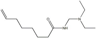 N-[(Diethylamino)methyl]-7-octenamide Structure