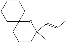 2-(1-Propenyl)-2-methyl-1-oxaspiro[5.5]undecane Structure