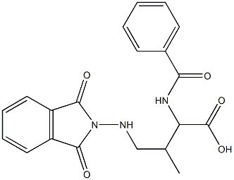  2-(Benzoylamino)-4-[(1,3-dioxo-2H-isoindol-2-yl)amino]-3-methylbutyric acid