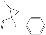 2-Methyl-1-ethenyl-1-(phenylthio)cyclopropane,,结构式