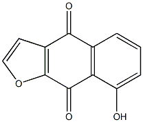 8-ヒドロキシナフト[2,3-b]フラン-4,9-ジオン 化学構造式